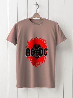 Футболка унисекс HYPNOTICA Музыка AC DC - 273 розовая 2XL