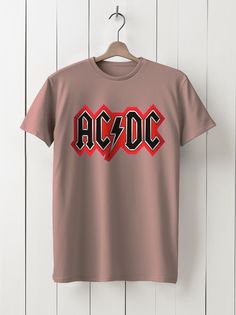 Футболка унисекс HYPNOTICA Музыка ac dc - 30 розовая 2XL
