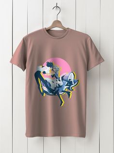 Футболка унисекс HYPNOTICA Howls Moving Castlel Аниме - 1152 розовая 2XL