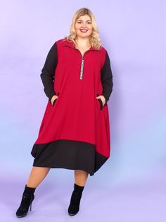 Платье женское Magesty 3311 красное 64-66 RU
