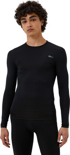 Лонгслив мужской Reebok Compression Long Sleeve черный 2XL