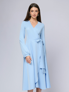 Платье женское 1001dress 0101481 голубое 40 RU