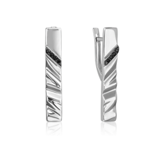 Серьги из серебра PLATINA jewelry 02-5068-00, фианит
