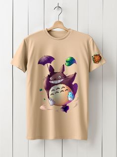 Футболка унисекс HYPNOTICA Аниме My Neighbor Totoro - 43 бежевая 3XL