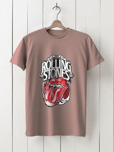 Футболка унисекс HYPNOTICA Музыка The Rolling Stones - 275 розовая M