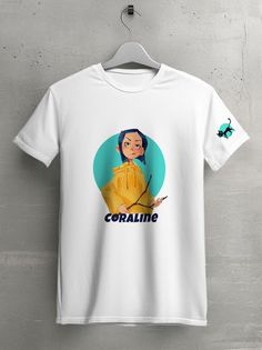 Футболка унисекс HYPNOTICA Мультфильм Coraline - 167 белая XS