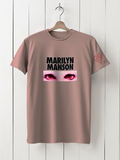 Футболка унисекс HYPNOTICA Музыка Marilyn Manson - 29 розовая S