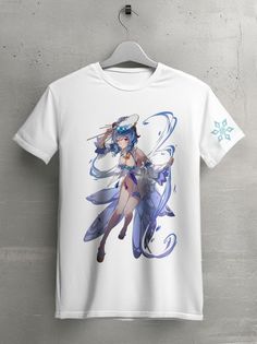 Футболка унисекс HYPNOTICA Игра Genshin Impact - 10 белая 2XL