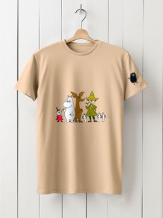 Футболка унисекс HYPNOTICA Мультфильм Муми - 157 бежевая S
