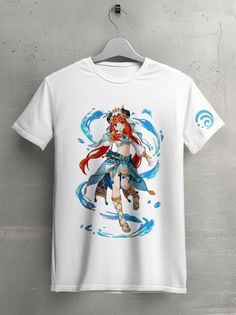 Футболка унисекс HYPNOTICA Игра Genshin Impact - 11 белая 2XS