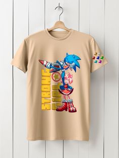 Футболка унисекс HYPNOTICA Игры Sonic - 17 бежевая XS