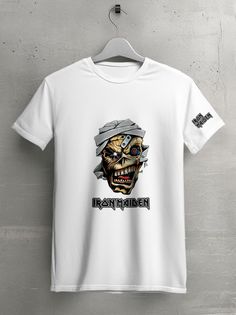 Футболка унисекс HYPNOTICA Музыка Iron Maidan белая L