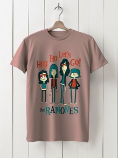Футболка унисекс HYPNOTICA Музыка Ramones - 68 розовая M