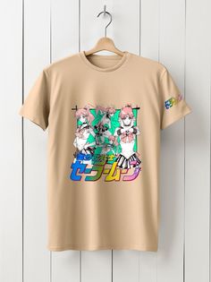 Футболка унисекс HYPNOTICA Sailor Moon Crystal - 168 бежевая 3XL