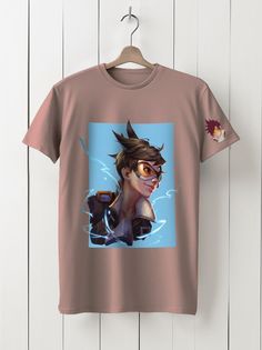 Футболка унисекс HYPNOTICA Игры Overwatch - 117 розовая 3XL