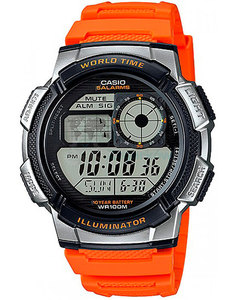 Наручные часы мужские Casio AE-1000W-4B оранжевые