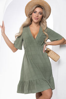 Платье женское LT Collection Девушка-мечта зеленое 50 RU