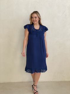 Ночная сорочка женская Turen 3284 синяя 2XL