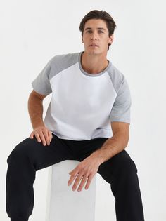 Футболка мужская SMLXL wear U-реглан белая M