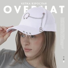 Бейсболка женская Overhat 5439656 белая, р.56