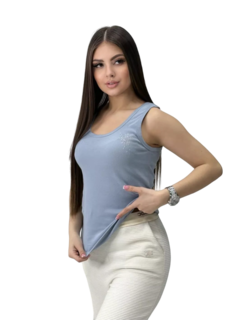 Майка женская NoBrand 999 серая 50 RU