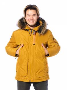 Зимняя куртка мужская Shark Force 4085 желтая 50 RU