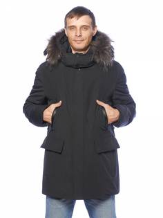 Зимняя куртка мужская Clasna 3577 черная 50 RU