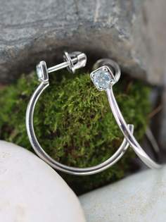 Серьги из серебра ЮТЛАЙН С-7701, топаз