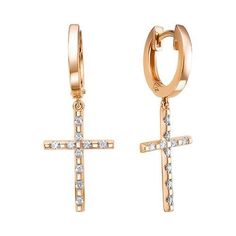 Серьги из серебра ЮТЛАЙН С-6979, фианит