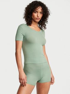 Пижама женская Victorias Secret 11216167 зеленая L