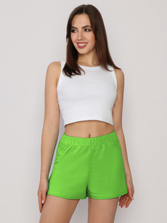 Трикотажные шорты женские Fashion Margo ШЖ 009 зеленые 46 RU