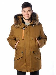 Зимняя куртка мужская Shark Force 4040 коричневая 58 RU