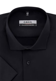 Рубашка мужская Greg 340/107/Z STRETCH черная 37