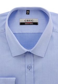 Рубашка мужская Greg 223/237/2442/ZV/P STRETCH голубая 42