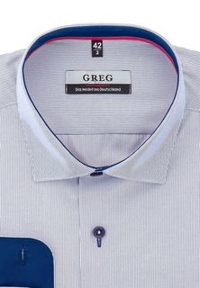 Рубашка мужская Greg 121/199/6437/Z/1 голубая 39