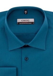 Рубашка мужская Greg 230/319/BAY/Z бирюзовая 38