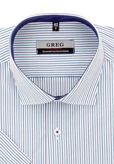 Рубашка мужская Greg 221/109/939/Z/1 бирюзовая 38