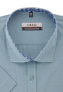 Рубашка мужская Greg 474/109/02/KZS/P/1* бирюзовая 39