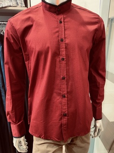 Рубашка мужская Stile Italiano 2018-639 бордовая XL