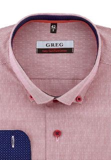 Рубашка мужская Greg 514/131/8191/Z/b/1p оранжевая 44