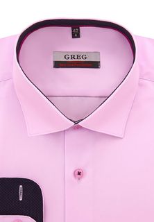 Рубашка мужская Greg 610/131/108/Z/2 розовая 44