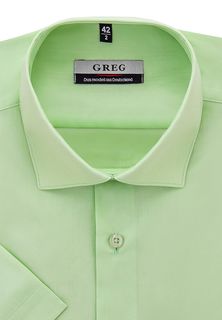 Рубашка мужская Greg 410/109/SAL/Z зеленая 40