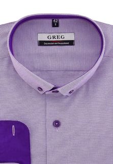 Рубашка мужская Greg 714/139/395/Z/b/1p фиолетовая 39