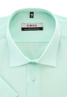 Рубашка мужская Greg 410/309/FR MINT/Z зеленая 39