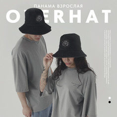 Панама унисекс Overhat Good vibes серая, р.56