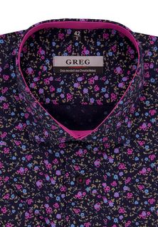 Рубашка мужская Greg 273/107/5432/KZS/1 STRETCH синяя 38