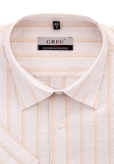 Рубашка мужская Greg Gb151/309/03/Z бежевая 37