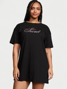 Ночная сорочка женская Victorias Secret 11192153 черная М/L