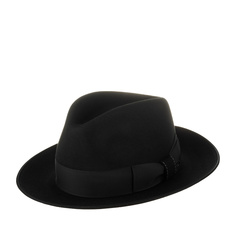 Шляпа унисекс Stetson 2118216 FEDORA FURFELT/BEAVER BLEND черная, р.59