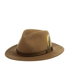 Шляпа унисекс Stetson 2528014 TRAVELLER VITAFELT коричневая, р.57